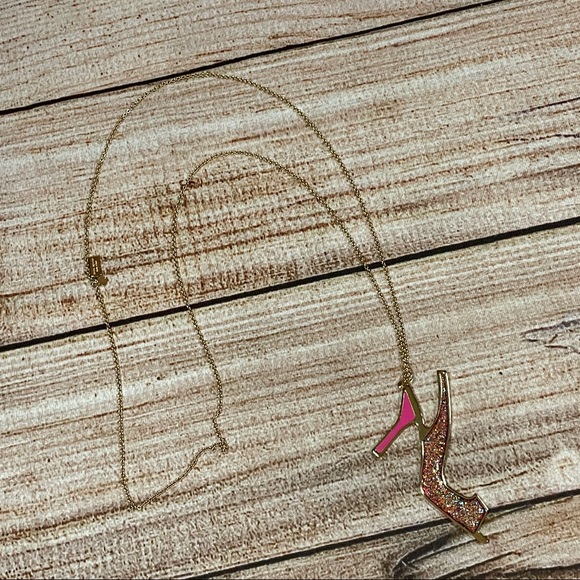 Kate Spade “Shoe In” Large Charm Necklace - Picture 3 of 8